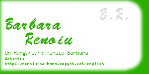 barbara renoiu business card
